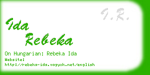 ida rebeka business card